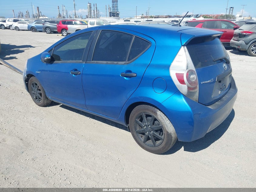 Vin: jtdkdtb35c1020202, lot: 46368668, toyota prius c four 20123