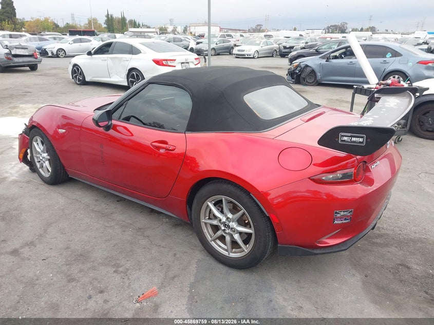 Vin: jm1ndac76g0114152, lot: 46368729, mazda mx-5 miata club 20163