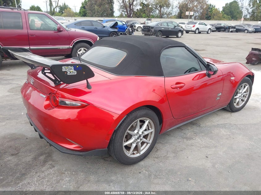 Vin: jm1ndac76g0114152, lot: 46368729, mazda mx-5 miata club 20164