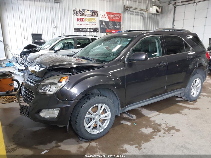 2016 Chevrolet Equinox, По кругу, IAAI, VIN 2GNALCEK8G6309859 — фото 2