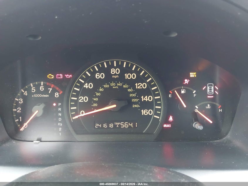2003 HONDA ACCORD SEDAN 2.4L I-4 DOHC, VVT, REGULAR , 160HP