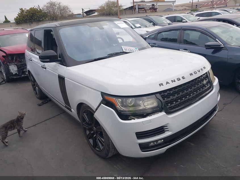 Vin: salgs2kf7ga262536, lot: 46368838, land rover range rover 3.0l v6 turbocharged diesel hse td6 2016 img_1