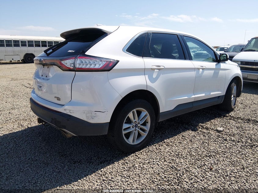 Vin: 2fmtk4j80fbb28292, lot: 46368944, ford edge sel 20154