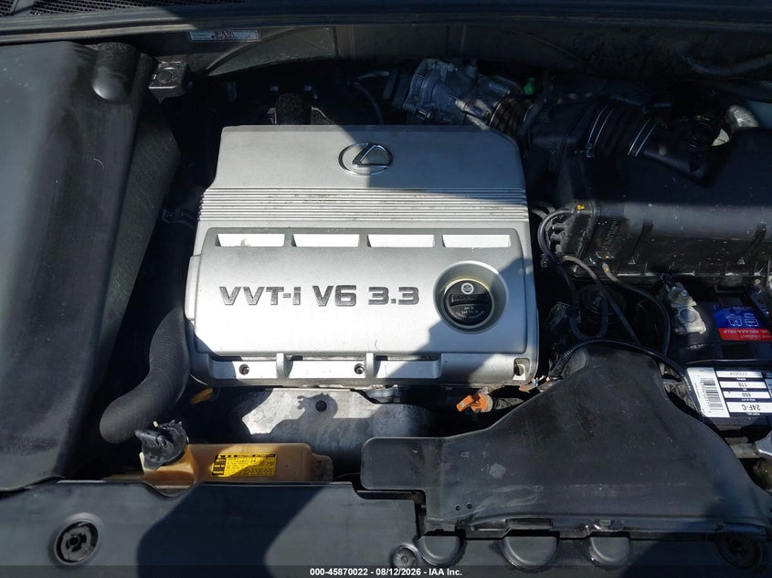 2005 LEXUS RX SPORT UTILITY VEHICLE 3.3L V-6 DOHC, VVT, 230HP