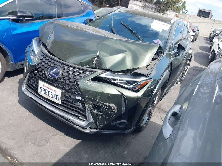 LEXUS UX 250H 2022 VIN JTHX9JBH0N2055622