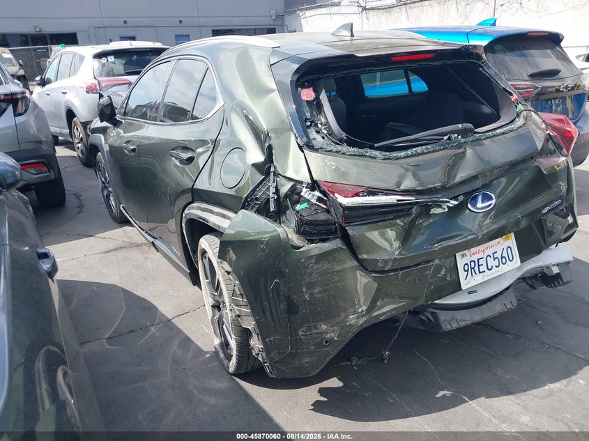 LEXUS UX 250H 2022 VIN JTHX9JBH0N2055622