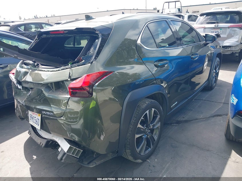 LEXUS UX 250H 2022 VIN JTHX9JBH0N2055622