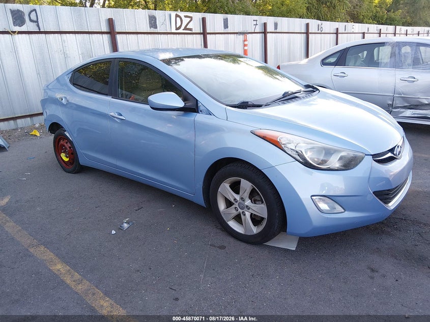 2013 Hyundai Elantra Gls, Правый бок, IAAI, VIN KMHDH4AE6DU684719
