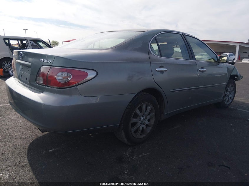 LEXUS ES 300 2003 VIN JTHBF30GX30138881