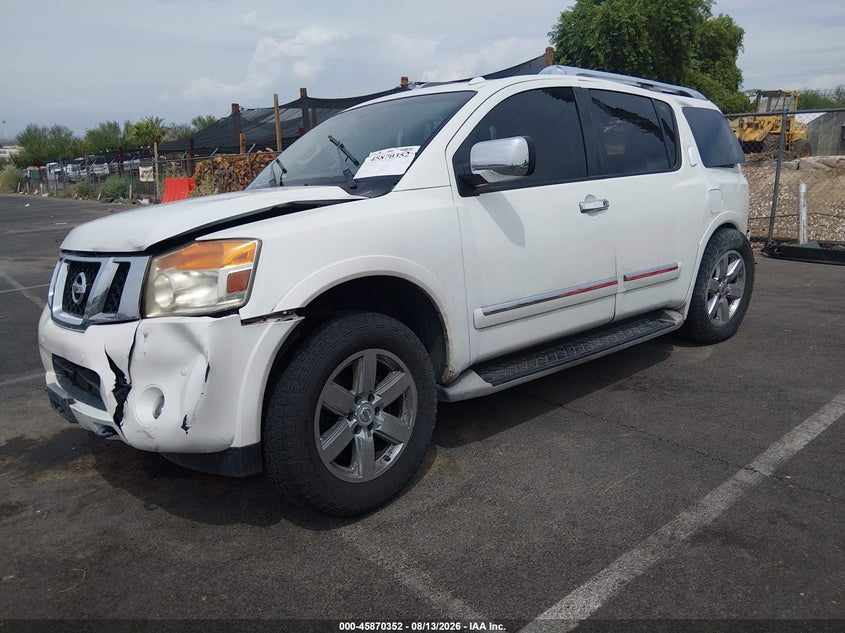 2013 Nissan Armada, Front End, IAAI, VIN 5N1BA0NFXDN615663 — photo 2