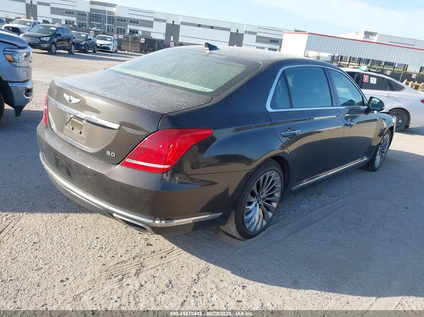 Vin: kmhg54jh1hu032810, lot: 46369419, genesis g90 5.0 ultimate 20174