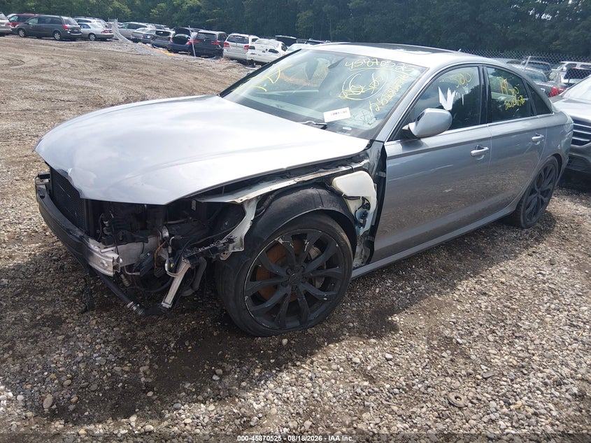 2013 Audi A6, Front & Rear, IAAI, VIN WAUHGAFC8DN131561 — photo 2