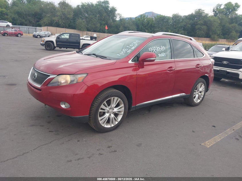 2010 LEXUS RX 450H auction photo 2
