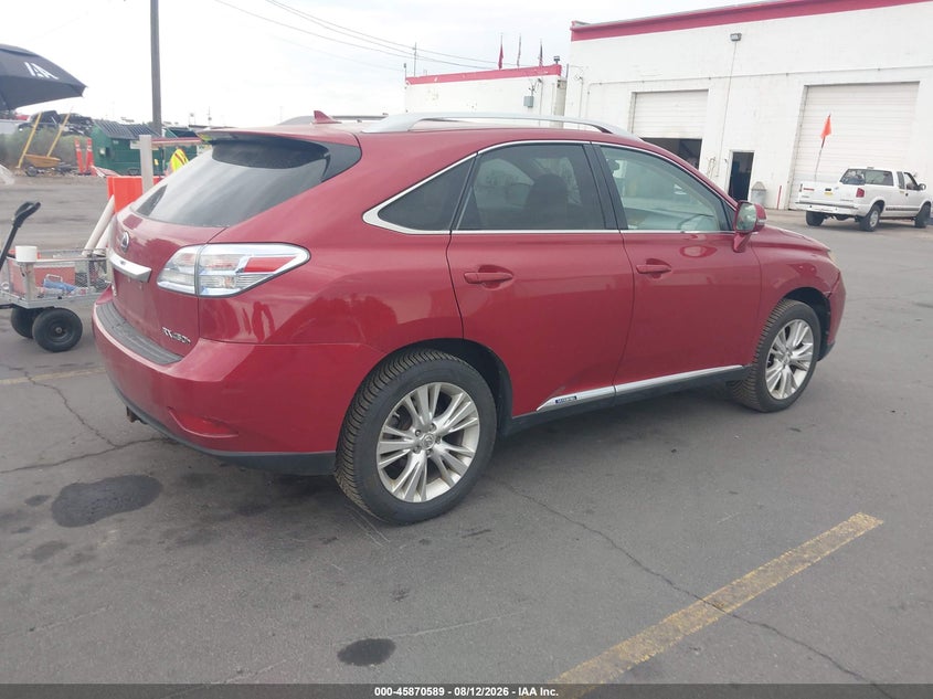 2010 LEXUS RX 450H auction photo 4