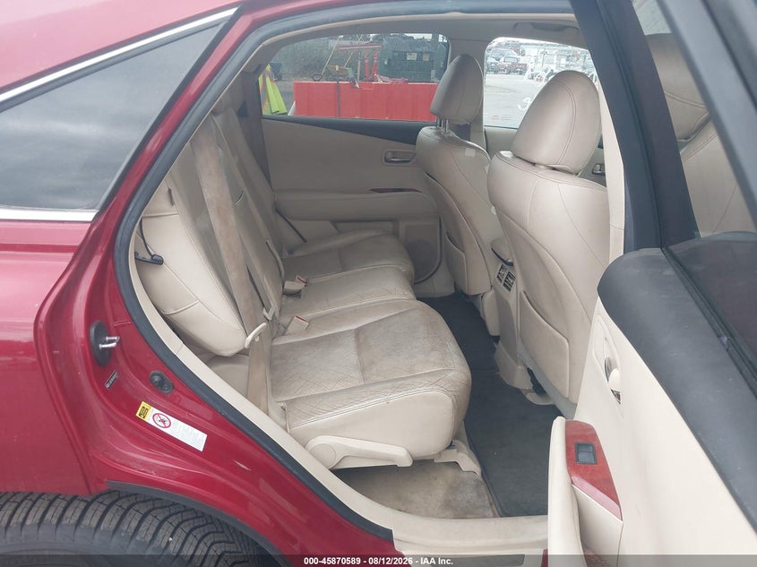 2010 LEXUS RX 450H auction photo 7