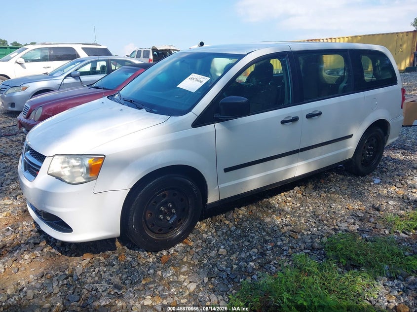 2013 Dodge Caravan, Обычный износ, IAAI, VIN 2C4RDGBG8DR814410 — фото 2