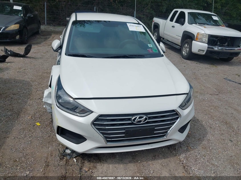 2019 HYUNDAI ACCENT SEDAN 1.6L I-4 DI, DOHC, VVT, 130HP