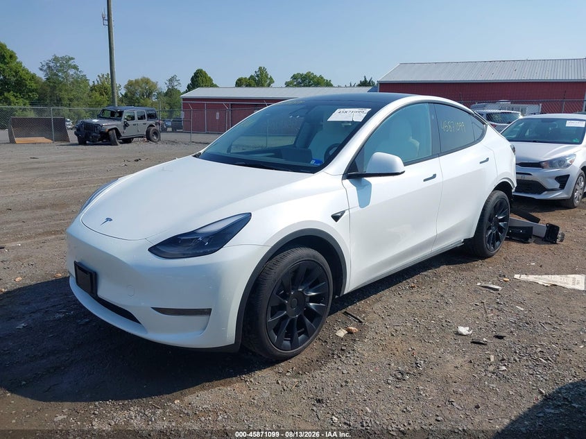 2023 Tesla Model Y, Удар сзади, IAAI, VIN 7SAYGDEE3PA178555 — фото 2
