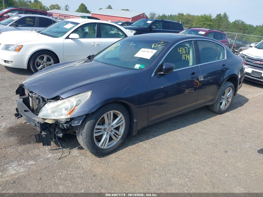 2011 INFINITI G SEDAN 2.5L V-6 DOHC, VVT, 218HP