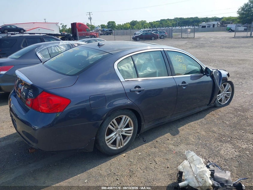 2011 INFINITI G SEDAN 2.5L V-6 DOHC, VVT, 218HP