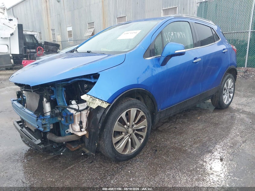Vin: kl4cjasb7hb117454, lot: 46370190, buick encore preferred 20172
