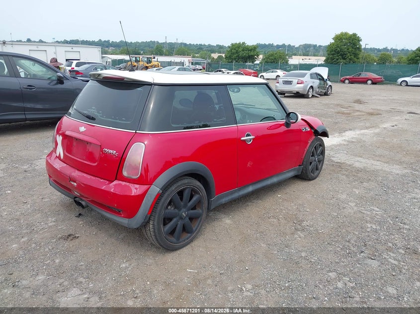 2002 MINI COOPER HATCHBACK 1.6L I-4 SUPERCHARGER, 163HP