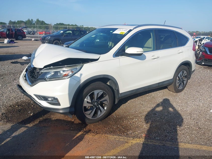 2016 Honda CR-V, Перед і зад, IAAI, VIN 5J6RM3H92GL010838 — фото 2