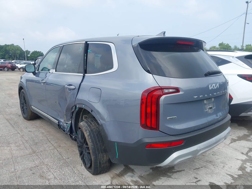 2022 KIA TELLURIDE auction photo 3