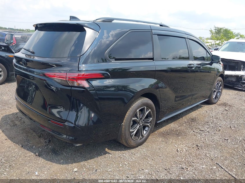 Vin: 5tdeskfc6ts255816, lot: 46370239, toyota sienna platinum 20264