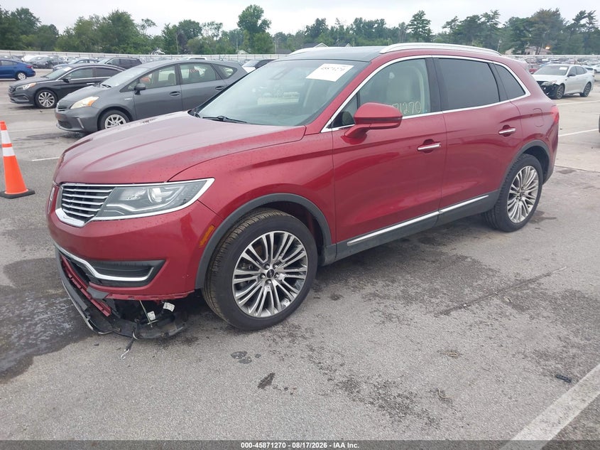LINCOLN MKX 2016 VIN 2LMTJ8LR1GBL74466