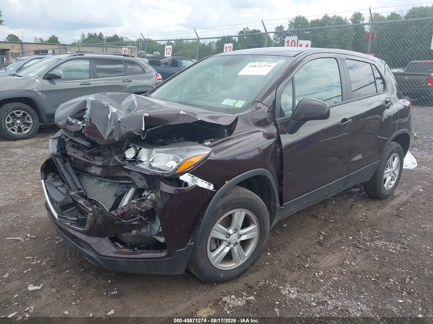 2020 Chevrolet Trax, Front End, IAAI, VIN KL7CJNSB0LB344911 — photo 2