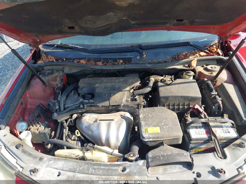 2012 TOYOTA CAMRY SEDAN 2.5L I-4 DOHC, VVT, 178HP