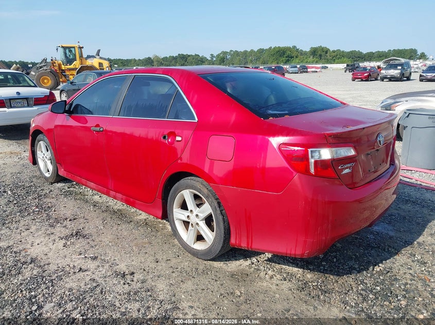 2012 TOYOTA CAMRY SEDAN 2.5L I-4 DOHC, VVT, 178HP