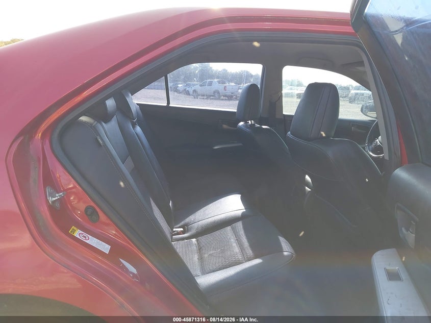 2012 TOYOTA CAMRY SEDAN 2.5L I-4 DOHC, VVT, 178HP