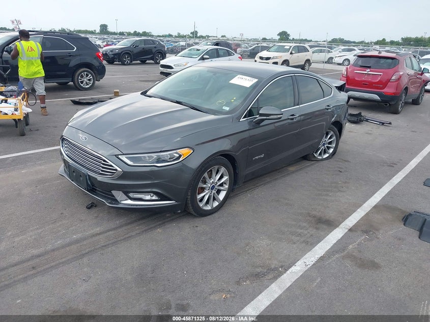 2017 Ford Fusion, Удар ззаду, IAAI, VIN 3FA6P0LU6HR129544 — фото 2
