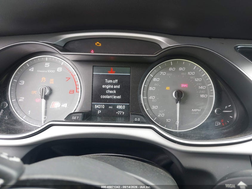 AUDI S4 2016 VIN WAUBGAFL0GA001307