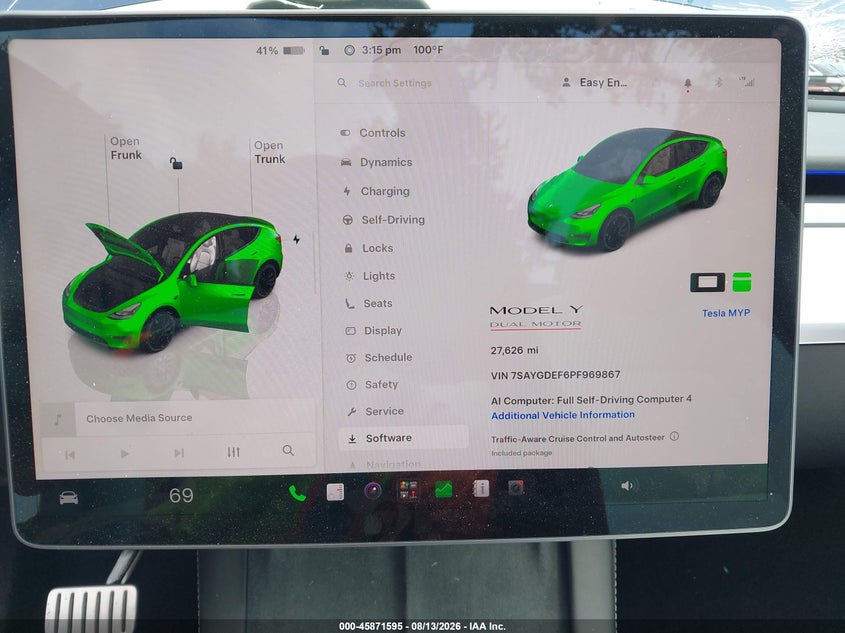 2023 TESLA MODEL Y auction photo 7