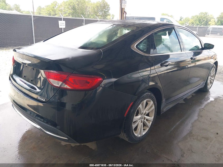 Vin: 1c3cccabxgn181292, lot: 46370631, chrysler 200 limited 20164