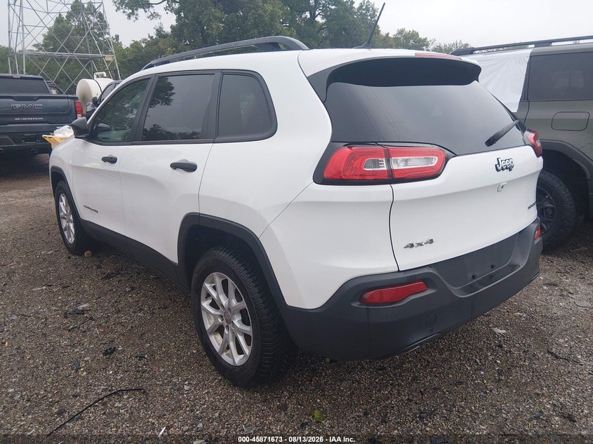 Vin: 1c4pjmab3hw502321, lot: 46370669, jeep cherokee sport 20173