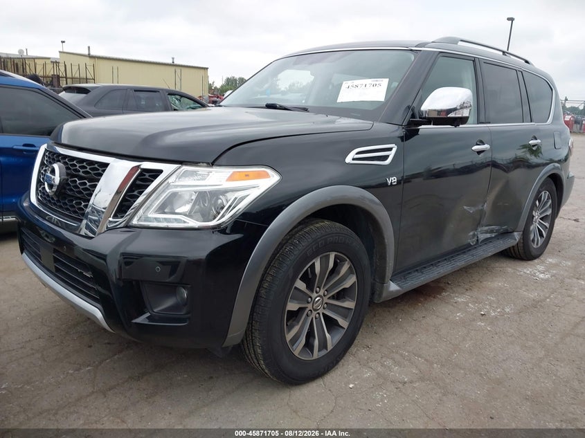 Vin: jn8ay2nc1j9555682, lot: 46370701, nissan armada sl 20182