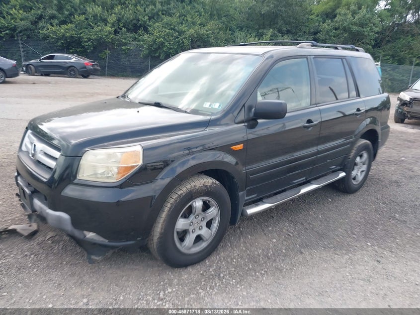 2008 Honda Pilot Ex-L, Front End, IAAI, VIN 5FNYF18528B024417 — photo 2