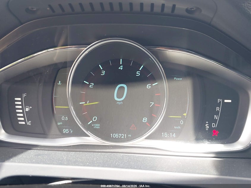 VOLVO V60 2015 VIN YV140MEB9F1189893