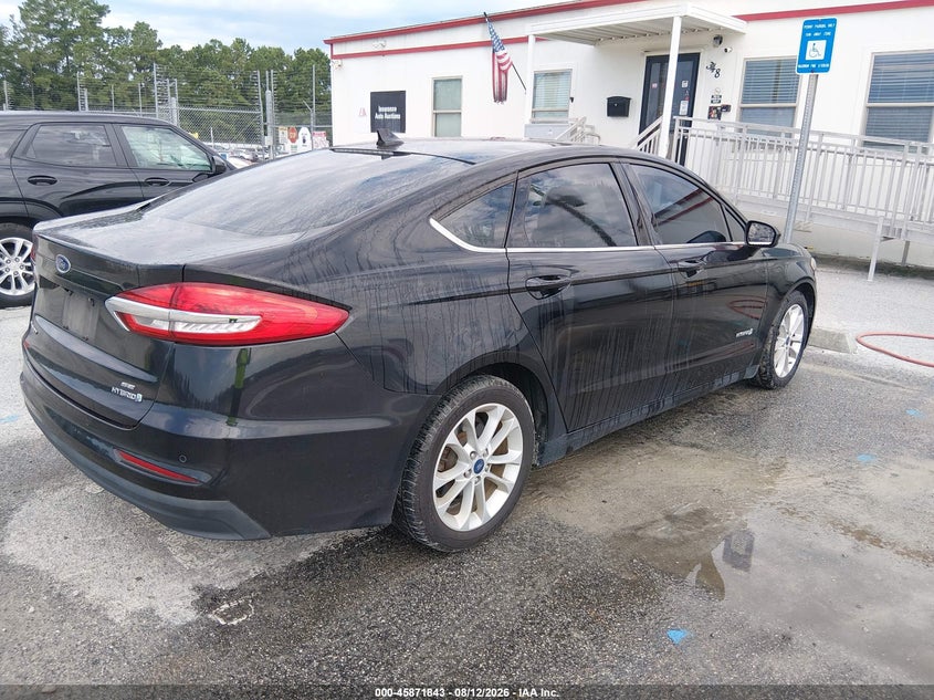 Vin: 3fa6p0lu1kr258640, lot: 46370839, ford fusion hybrid se 20194