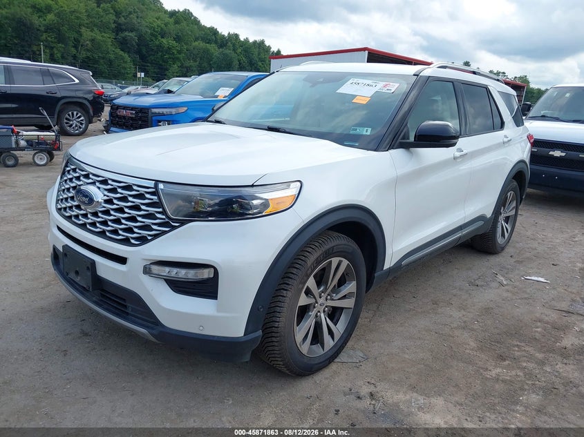 2020 Ford Explorer, Затопление, IAAI, VIN 1FM5K8HCXLGA07137 — фото 2
