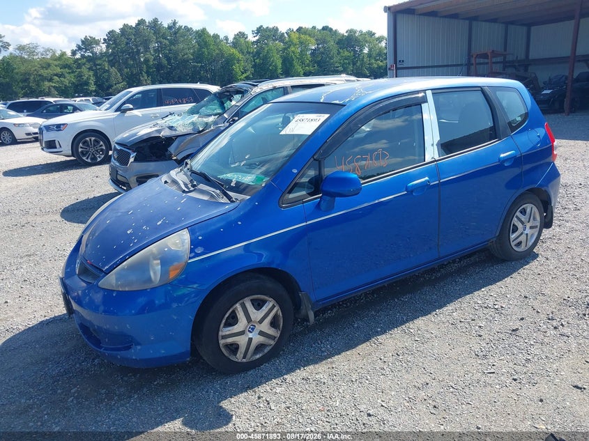 HONDA FIT 2007 VIN JHMGD38407S017423