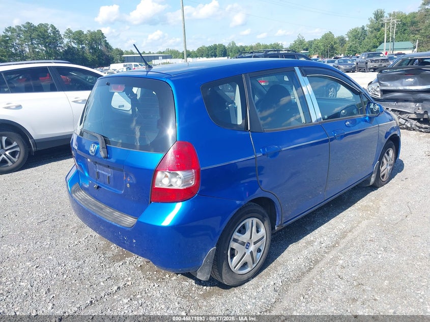 HONDA FIT 2007 VIN JHMGD38407S017423