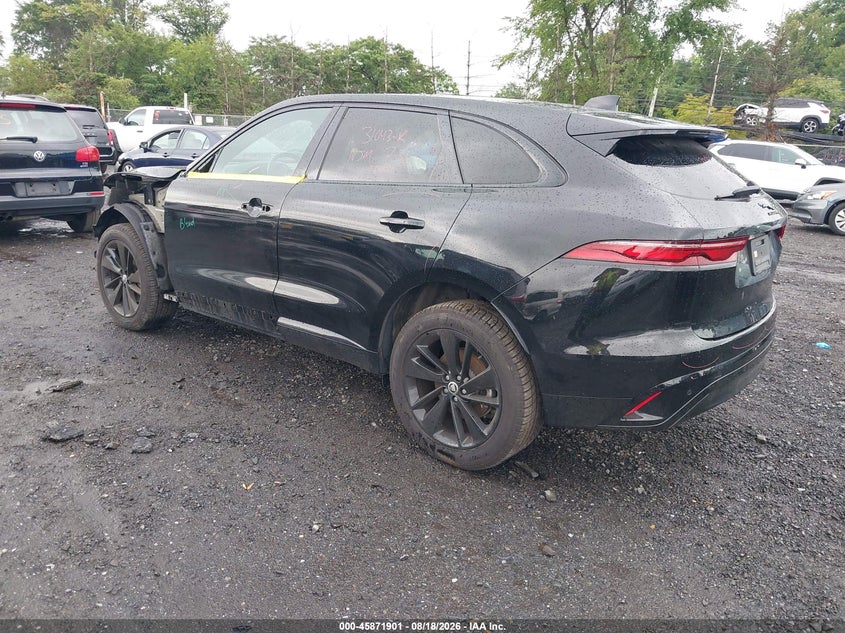 Vin: sadct2ex8sa746476, lot: 46370897, jaguar f-pace r-dynamic s p250 awd automatic 20253