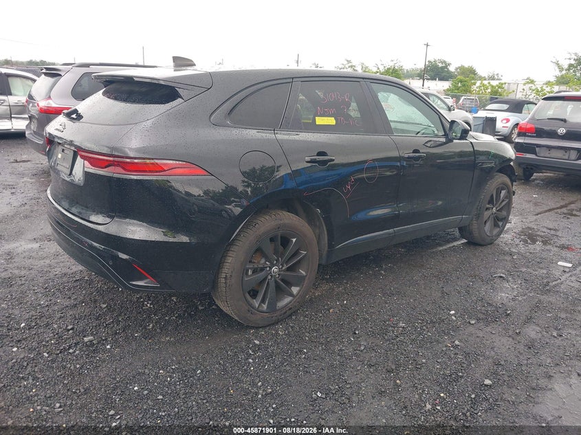 Vin: sadct2ex8sa746476, lot: 46370897, jaguar f-pace r-dynamic s p250 awd automatic 20254