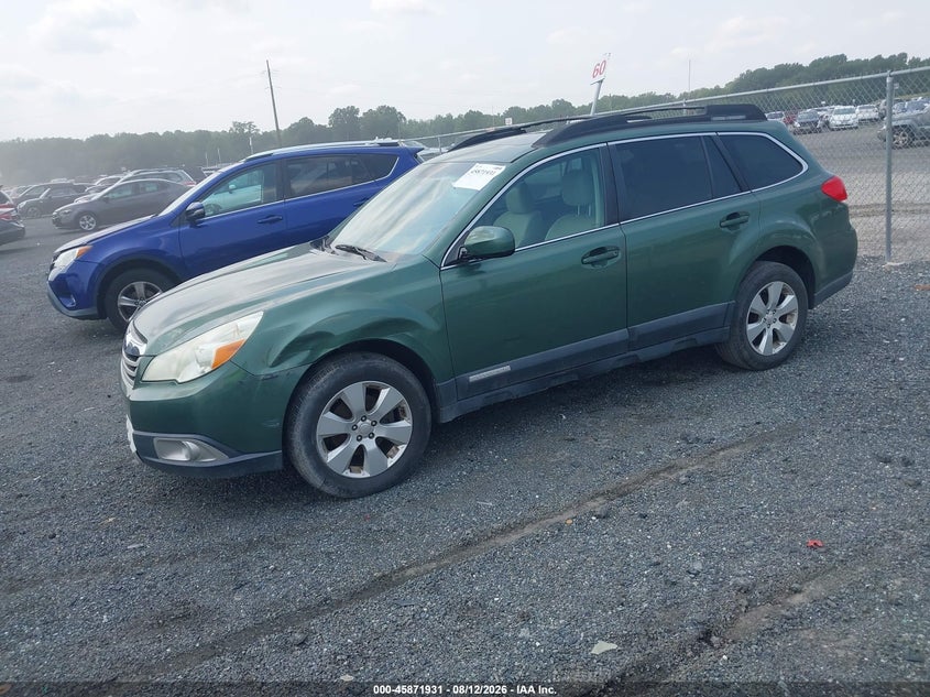 2010 SUBARU OUTBACK auction photo 2