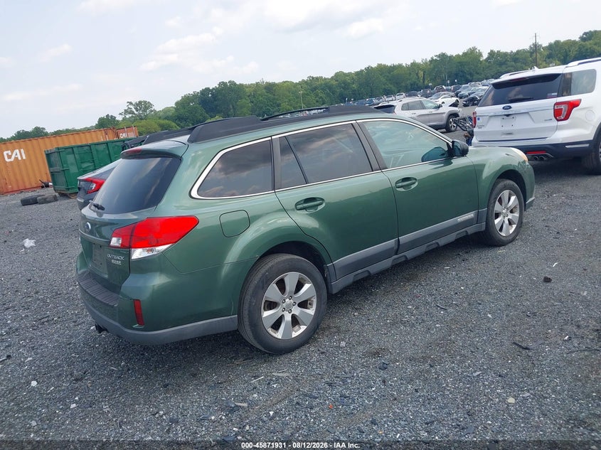 2010 SUBARU OUTBACK auction photo 4